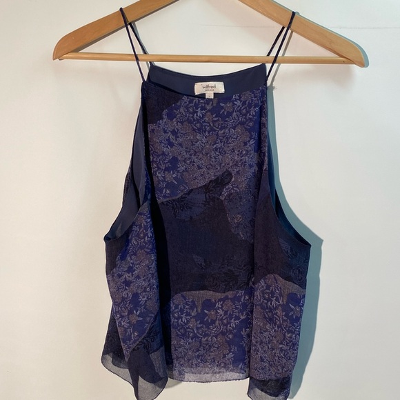 Wilfred Tops - Wilfred - cropped 100% silk tank top. Size L